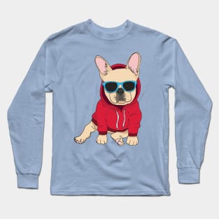 Hipster Frenchie (Fawn) Long Sleeve T-Shirt